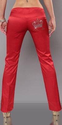 Pantaloni sexy cu strasuri crown