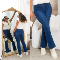 Blugi Sexy cu talie inalta Bootcut