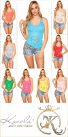 Bluze cu imprimeu sexy tank si tinte