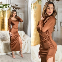 Bluze maneca lunga Rochie sexy cu crapatura