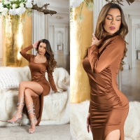 Bluze maneca lunga Rochie sexy cu crapatura