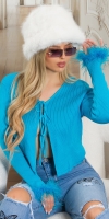 Cardigan Sexy Musthave cu feather detaliu