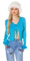 Cardigan Sexy Musthave cu feather detaliu