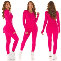 Colanti Pulover Sexy 2 piese tricot-Set / &