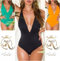 Costum baie sexy cu decorative curea