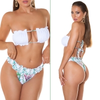 Costum de baie in doua piese Sexy 2 Piece Set cu imprimeu floral