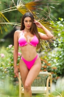 Slip Costum de baie in doua piese sexy cu talie inalta Brazilian