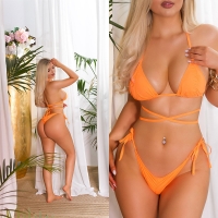 Costum de baie in doua piese sexy Musthave 2 Set cu incretituri