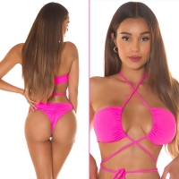 Sutien Costum de baie in doua piese sexy care se leaga