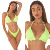 Sutien Costum de baie in doua piese sexy Triangel cu incretituri