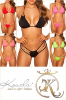 Costum de baie in doua piese sexy triangle cu lanturi