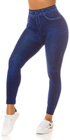 Jeggings Sexy cu talie inalta Basic