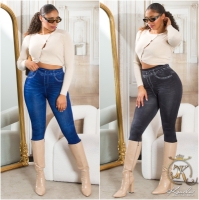 Jeggings Sexy cu talie inalta Basic