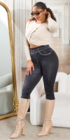 Jeggings Sexy cu talie inalta Basic