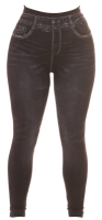 Jeggings Sexy cu talie inalta Basic