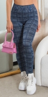 Jeggings sexy cu talie inalta patratele