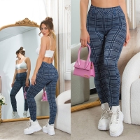 Jeggings sexy cu talie inalta patratele