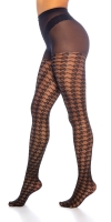 la moda Houndstooth model Tights