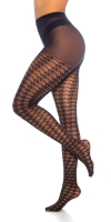 la moda Houndstooth model Tights