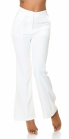 Pantaloni Elegant talie inalta office style evazati