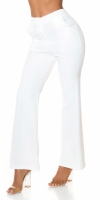 Pantaloni Elegant talie inalta office style evazati