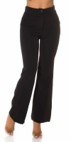 Pantaloni Elegant talie inalta office style evazati