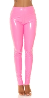 Pantaloni sexy Latex Look cu siret