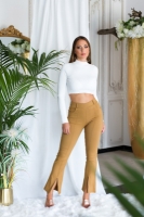 Pantaloni Sexy Must Have cu talie inalta cut