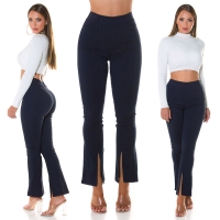 Pantaloni Sexy Must Have cu talie inalta cut