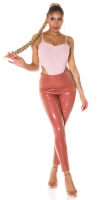 Pantaloni Sexy Paperbag Latexlook