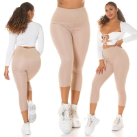 Pantaloni trei sferturi Colanti Sexy Musthave cu talie inalta