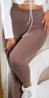 Pantaloni trei sferturi Colanti Sexy Musthave cu talie inalta