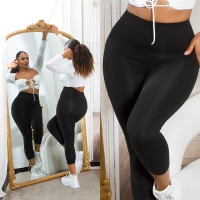 Pantaloni trei sferturi Colanti Sexy Musthave cu talie inalta