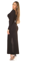 Rochie lunga sexy cu decupaje & Slit