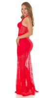 Rochie lunga sexy Neckholder dantela