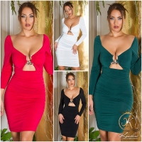 Rochie maneca lunga Sexy cu decupaje