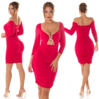 Rochie maneca lunga Sexy cu decupaje