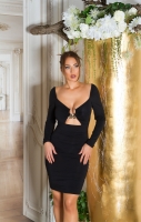 Rochie maneca lunga Sexy cu decupaje