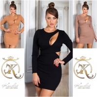 Rochie mini bodycon Sexy cu decupaje