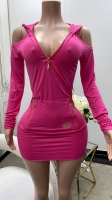 Rochie mini cu maneca lunga sexy decupaje