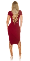 Rochie mini Elegant cu maneca scurta tricot