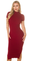 Rochie mini Elegant cu maneca scurta tricot