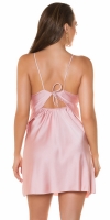 Rochie mini sexy tip satin care se leaga