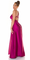 Rochii sexy tip satin Maxi cu XL crapatura pe picior