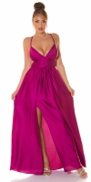 Rochii sexy tip satin Maxi cu XL crapatura pe picior