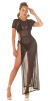 sexy cu maneca scurta plasa Cover-Up XXL Slit