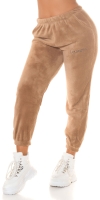 Sexy cu talie inalta plush Jogger 