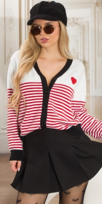 Cardigan Sexy cu dungi 