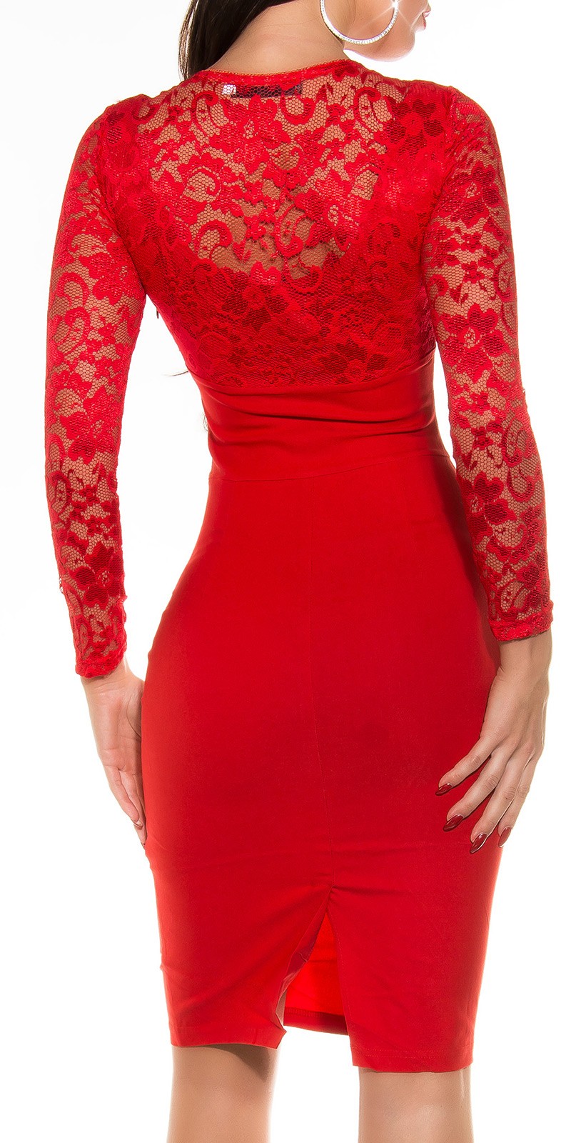 Rochie creion Sexxy fashion cu dantela