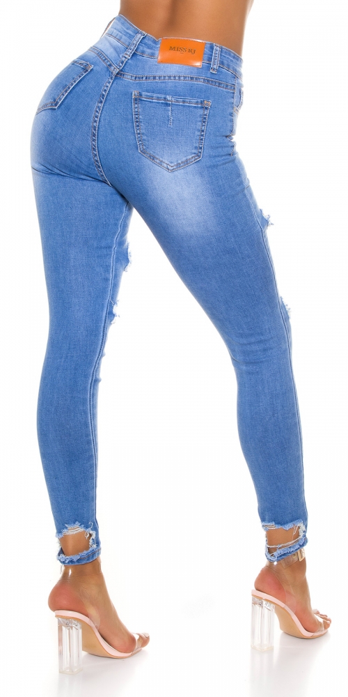 Blugi Sexy Skinny cu rupturi